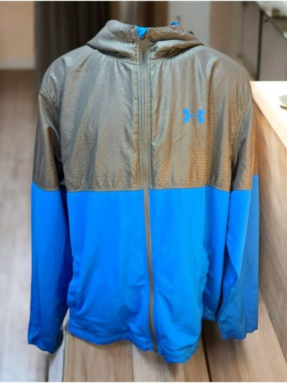 Under Armour Loose Fit Full-Zip Hoodie Jacket XL *Small Flaw